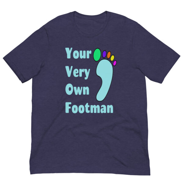 Your Very Own Footman : Premium Tee Shirt : Colour: Heather-Midnight-Navy : Bella & Canvas 3001