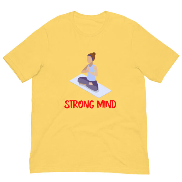 Strong Mind Fitness : Premium Tee Shirt : Colour: Yellow : Bella & Canvas 3001