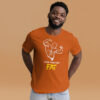 Less Than 15% Fat: Premium Tee Shirt : Colour: Autumn : Mockup: Male Standing