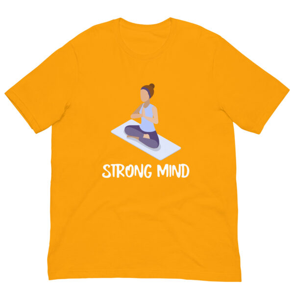 Strong Mind Fitness : Premium Tee Shirt : Colour: Gold : Bella & Canvas 3001