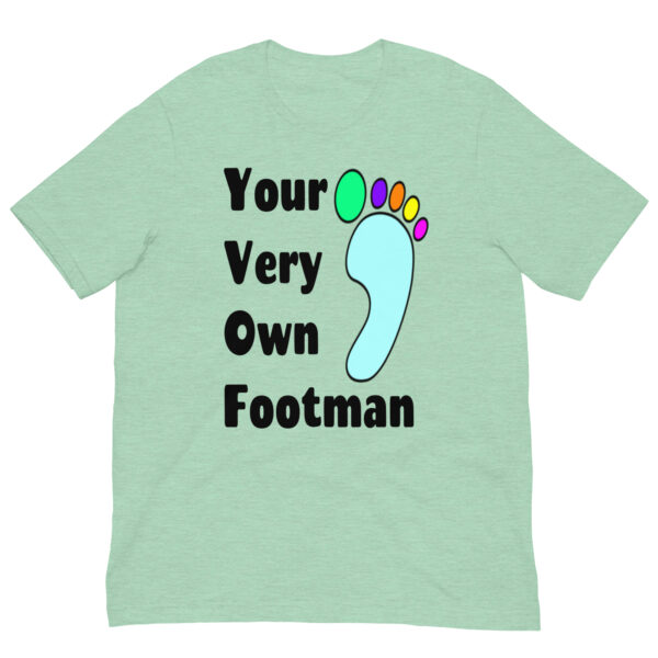 Your Very Own Footman: Premium Tee Shirt : Colour: Heather-Prism-Mint : Bella & Canvas 3001