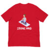 Strong Mind Fitness : Premium Tee Shirt : Colour: Red : Bella & Canvas 3001