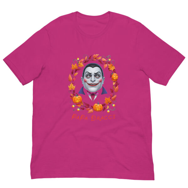 PaPa Draccs-Dracula : Halloween : Premium Tee Shirt : Colour: Berry : Bella & Canvas 3001