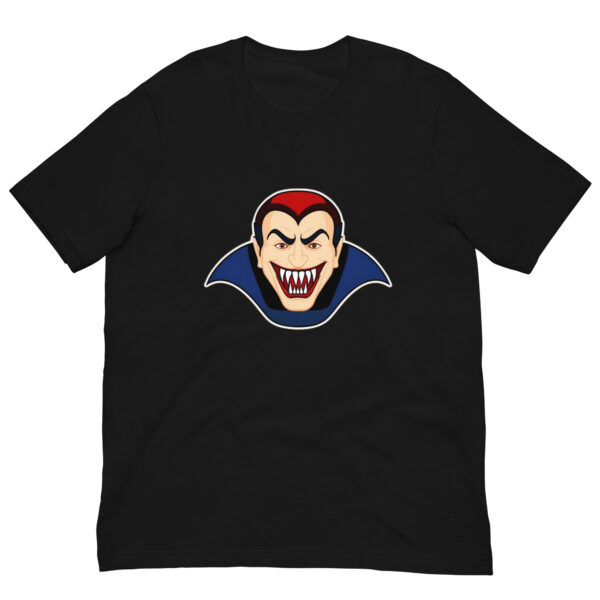 Black T-shirt with vampire graphic