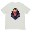 T-shirt with colourful vampire skull design