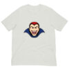 White T-shirt with vampire face logo