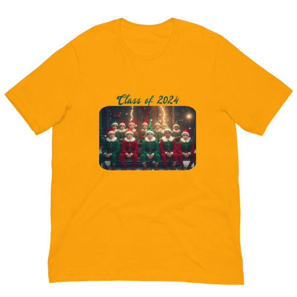 Yellow Christmas T-shirt, Class of 2024 design