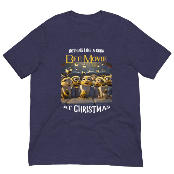 Bee-themed Christmas movie T-shirt design