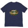 Navy shirt with Merry Christmas design.