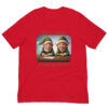 Red T-shirt with Christmas elves design, Class of 2024