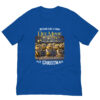 Blue Christmas T-shirt with Bee Movie theme