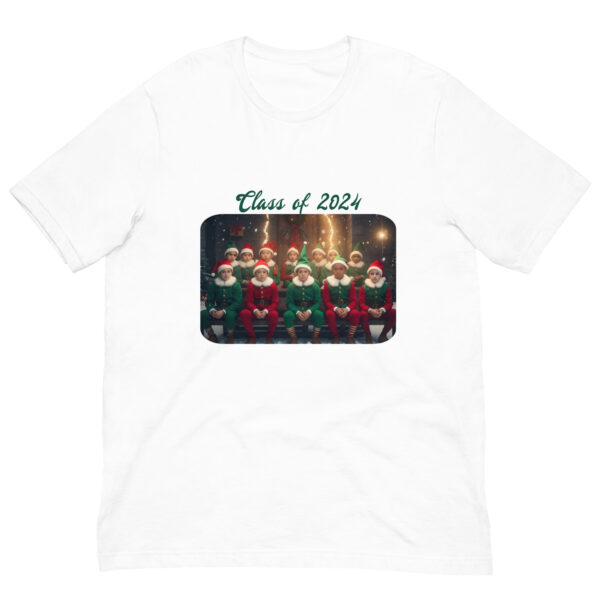 T-shirt with elves, Class of 2024 print.