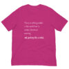 Pink t-shirt with Christmas quote text