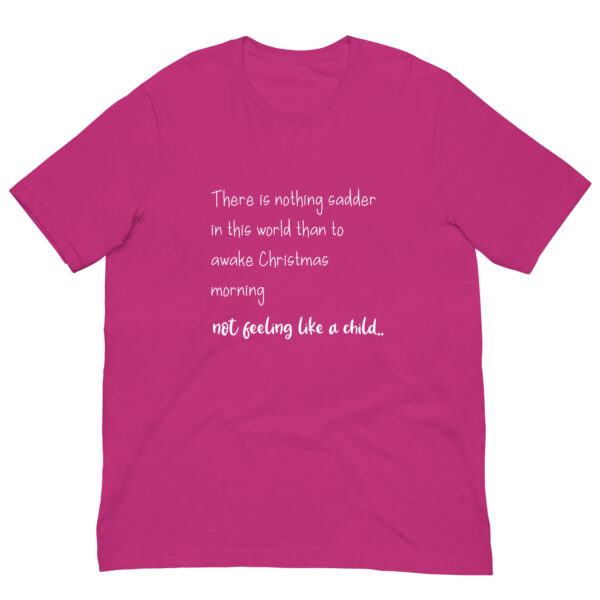 Pink t-shirt with Christmas quote text