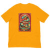 Orange t-shirt with 2025 dragon design.