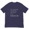 T-shirt with Christmas morning quote in white text.