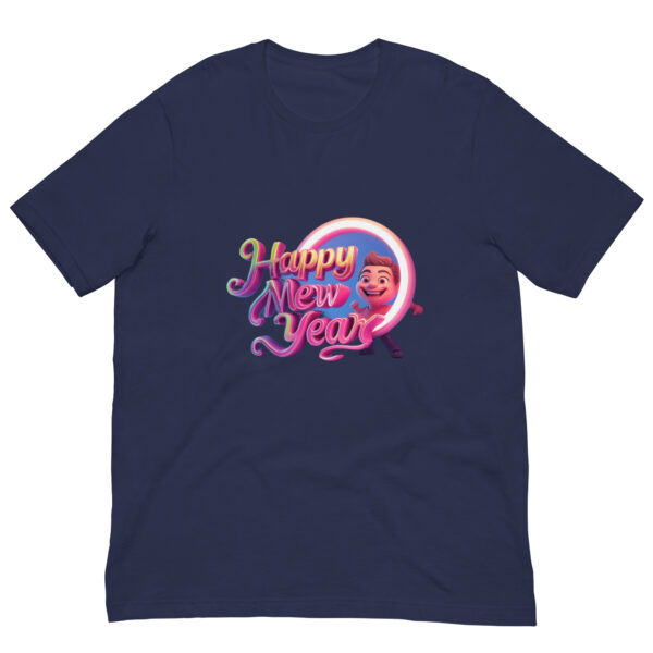 Happy New Year t-shirt with cartoon design