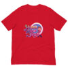 Red T-shirt with Happy New Year design