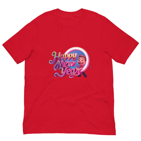 Red T-shirt with Happy New Year design