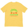 Yellow T-shirt with 'Gym Junkie' design.